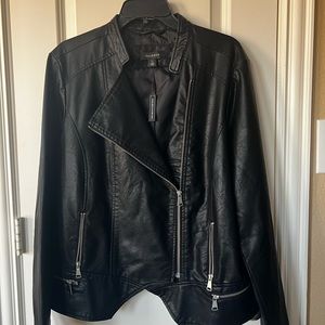 Halogen Moto Jacket 2x Faux Leather